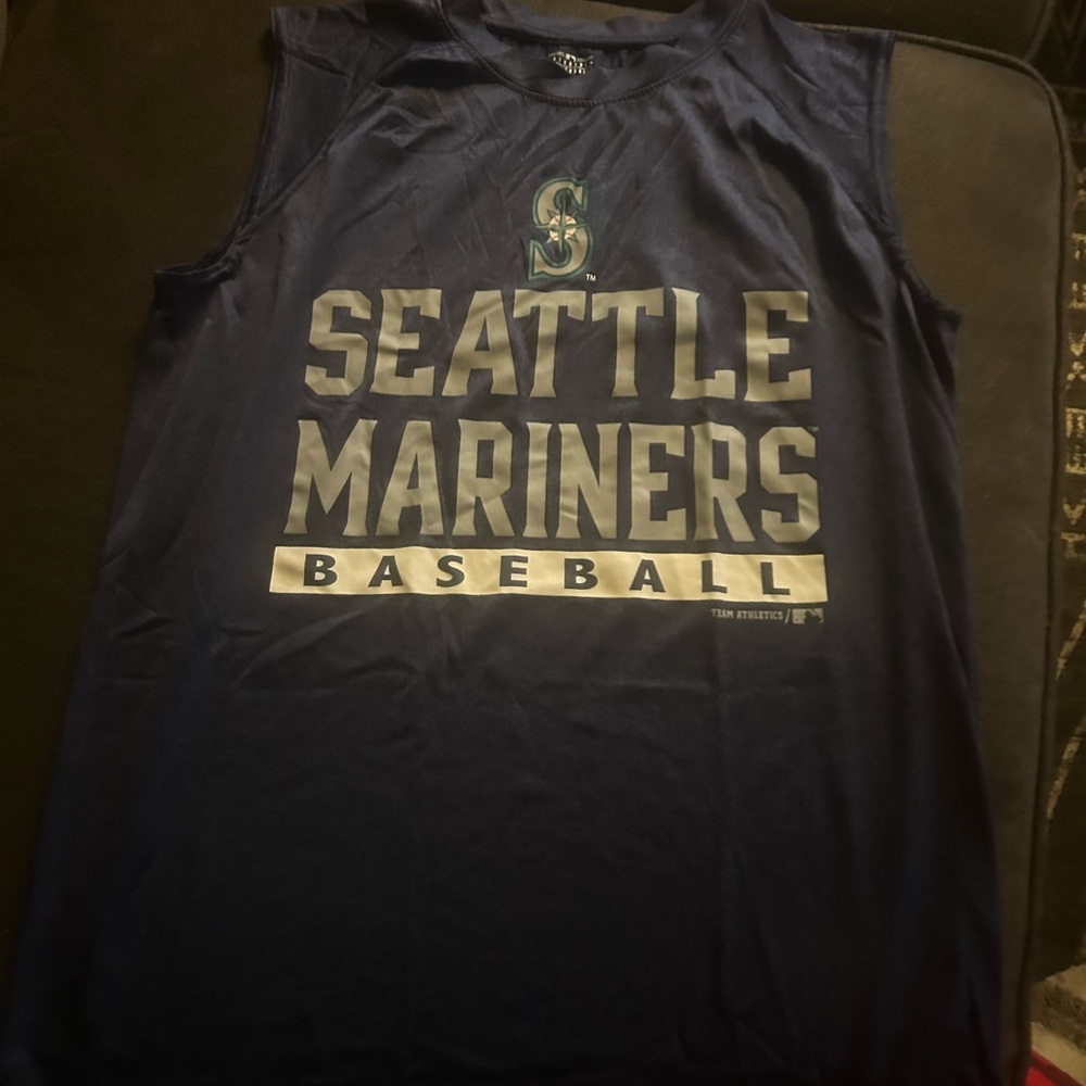 Mariners muscle sleeveless T 14/16 athletic wear